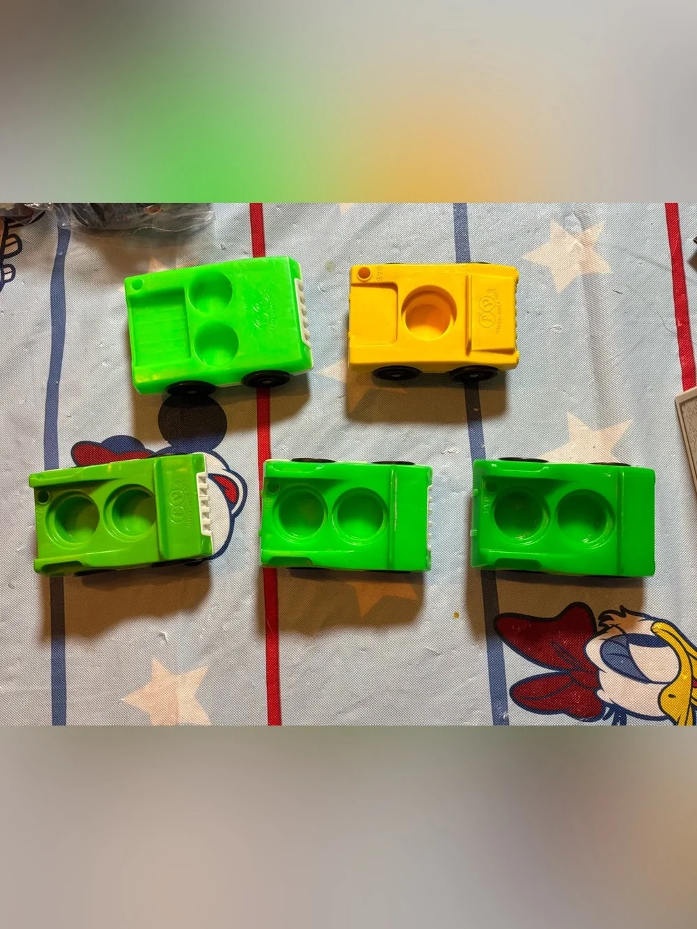 Vintage 1970’s fisher price little people cars 5 in lot